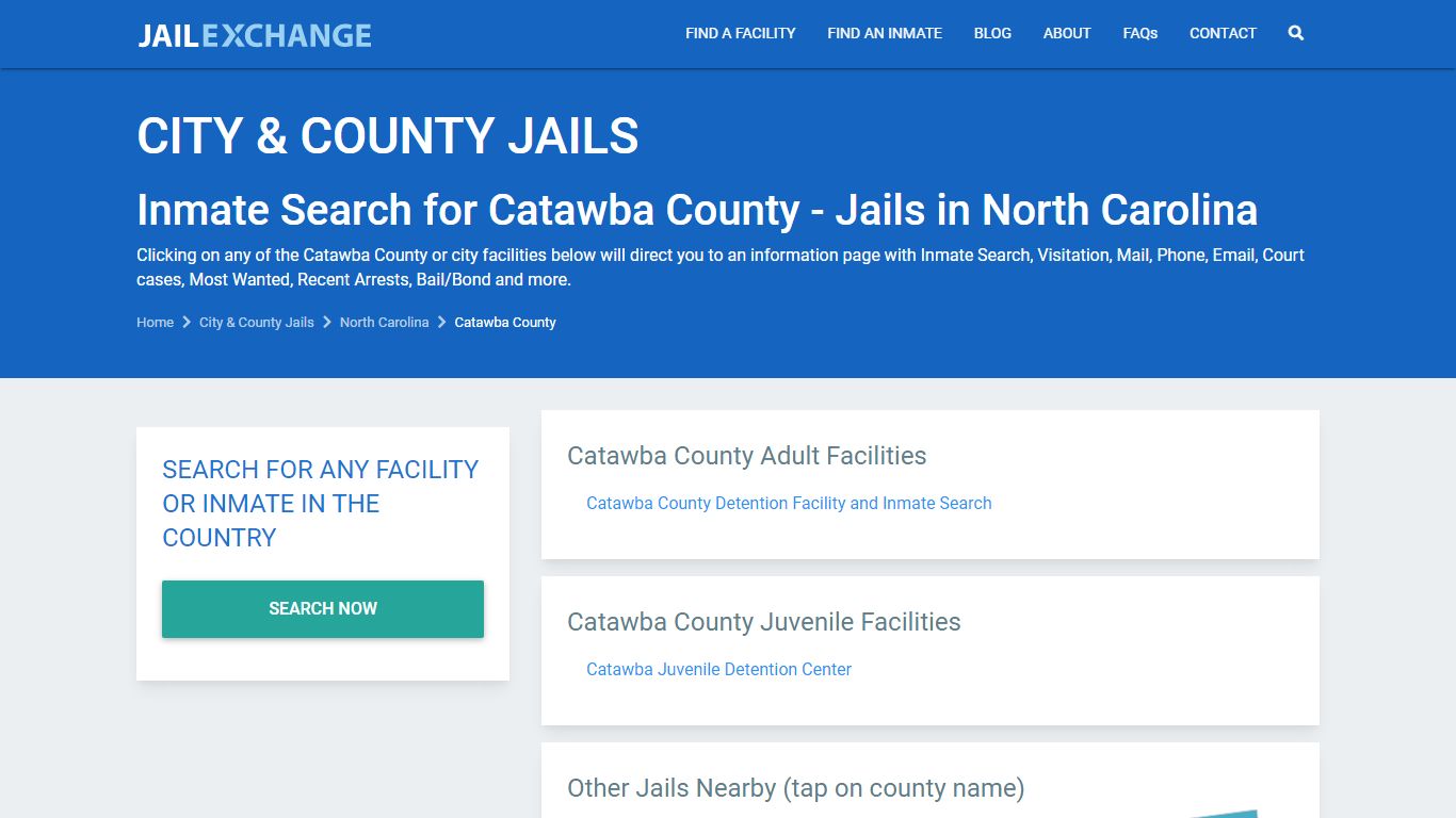 Inmate Search for Catawba County | Jails in North Carolina